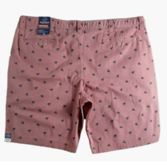 St. John's Bay Men's Power Stretch Chino Shorts Size 44 Washed Lobster Color - Picture 5 of 11